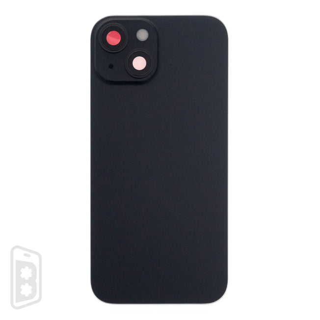 Back Glass With Steel Plate With Wireless NFC Charging MagSafe Magnet & Flashlight Flex Compatible For IPhone 15 (No Logo)