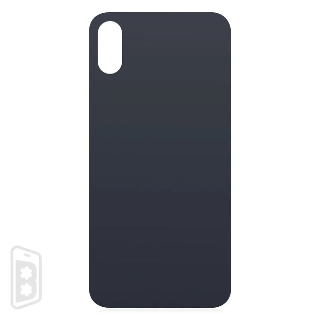 Back Glass With 3M Adhesive Compatible For iPhone XS (No Logo / Large Camera Hole)