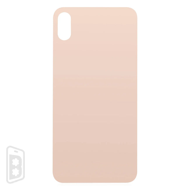Back Glass With 3M Adhesive Compatible For iPhone XS Max (No Logo / Large Camera Hole)