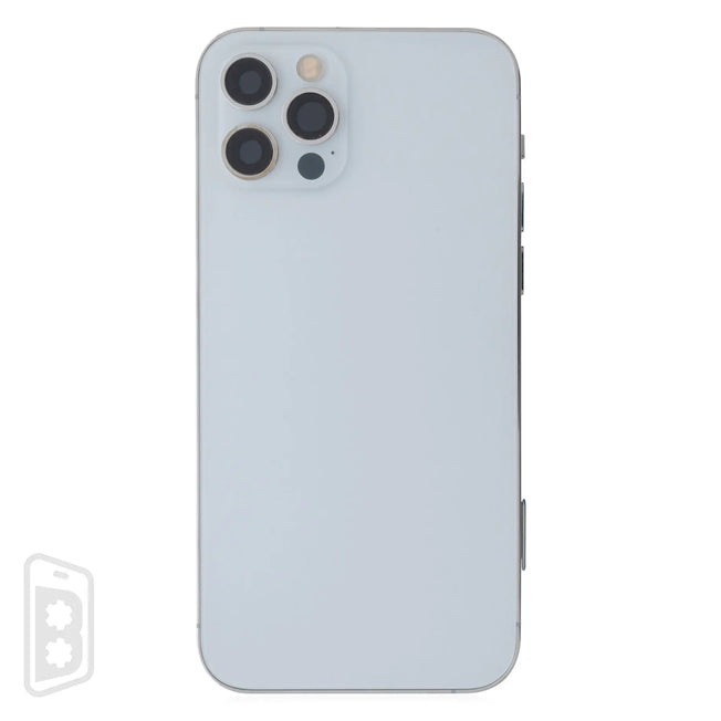 Back Housing W/ Small Components Pre-Installed Compatible For iPhone 12 Pro (US Version) (No Logo)