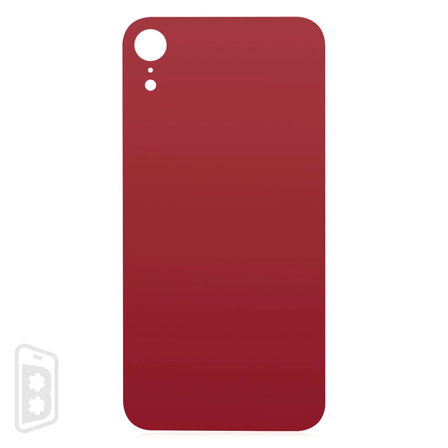 Back Glass With 3M Adhesive Compatible For iPhone XR (No Logo / Large Camera Hole)