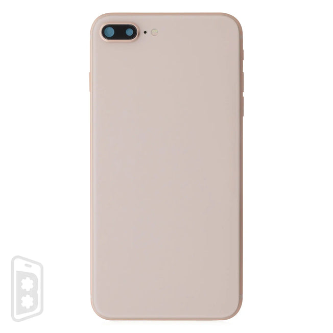 Back Housing W/ Small Components Pre-Installed Compatible For iPhone 8 Plus (No Logo)