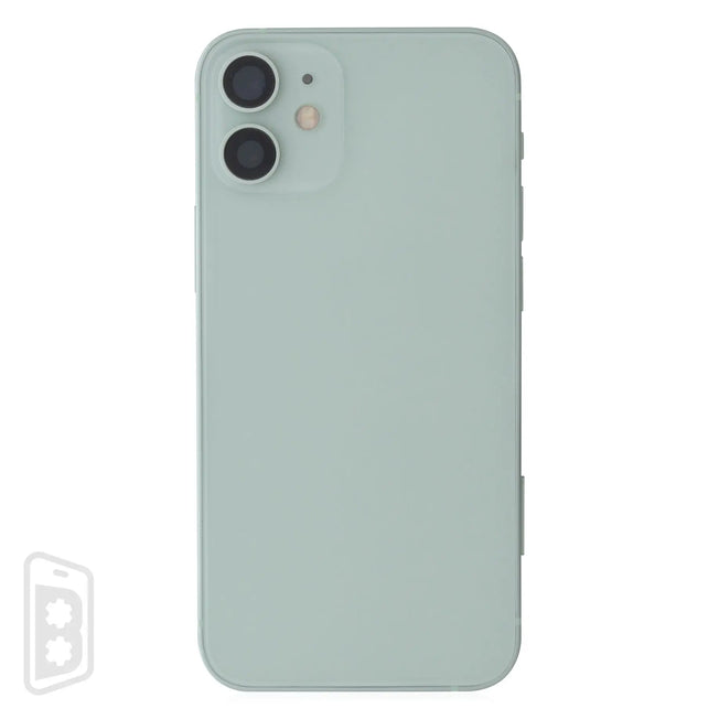 Back Housing W/ Small Components Pre-Installed Compatible For iPhone 12 Mini (US Version) (No Logo)