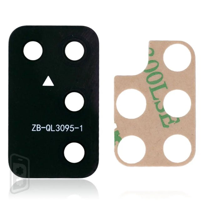 Back Camera Lens (Glass Only) With Adhesive Compatible For Samsung Galaxy A02S (3 Piece Set)