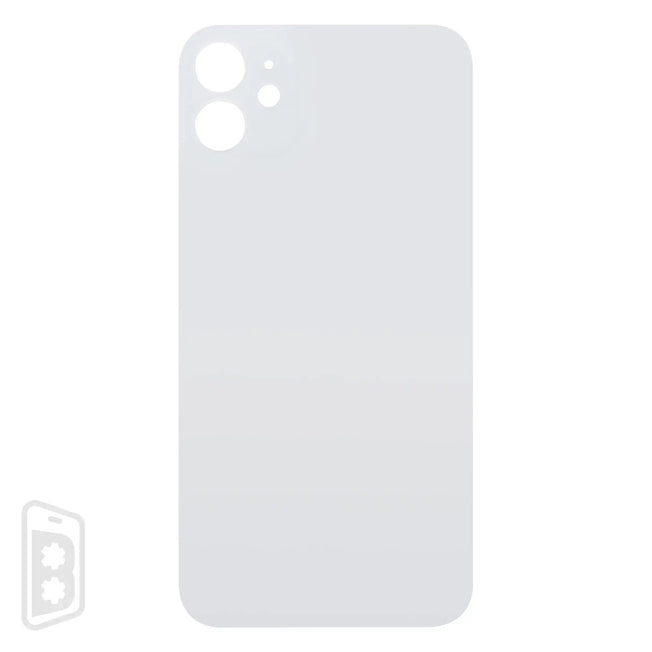 Back Glass With 3M Adhesive Compatible For iPhone 11 (No Logo / Large Camera Hole)