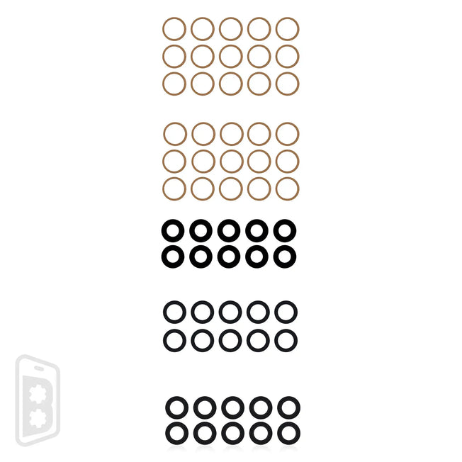 Back Camera Lens (Glass Only) With Adhesive Compatible For iPhone 12 Pro Max (3 Piece Set) (10 Pack)