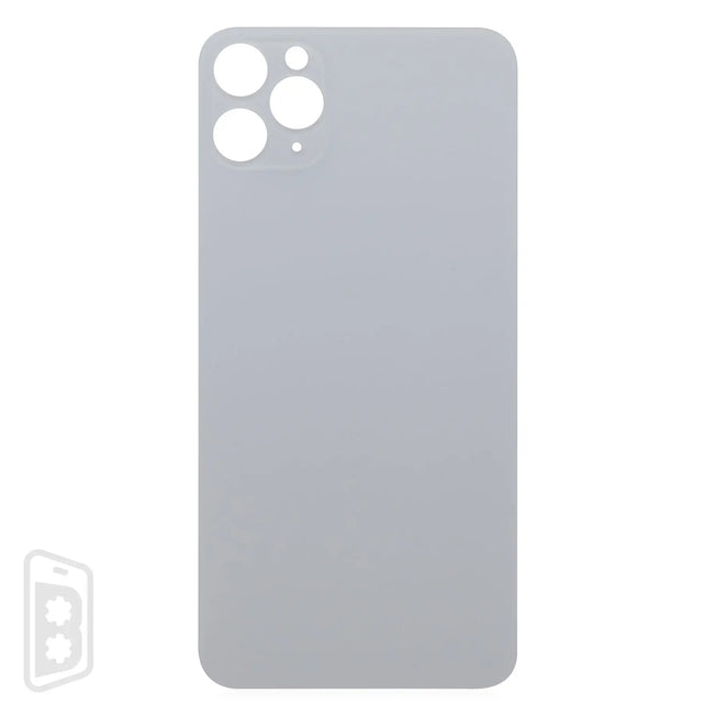 Back Glass With 3M Adhesive Compatible For iPhone 11 Pro Max (No Logo / Large Camera Hole)