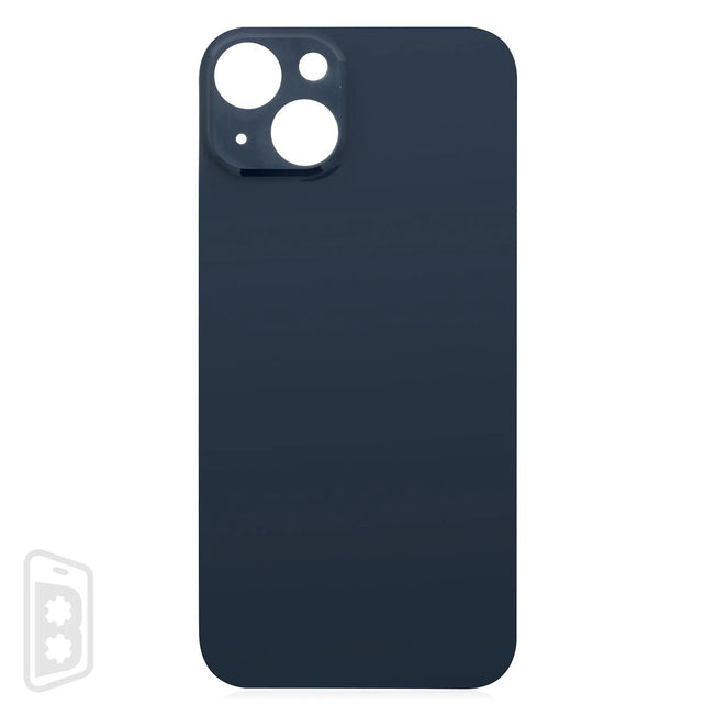 Back Glass With 3M Adhesive Compatible For iPhone 13 (No Logo / Large Camera Hole)