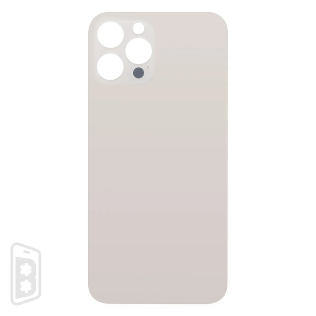 Back Glass With 3M Adhesive Compatible For iPhone 12 Pro Max (No Logo / Large Camera Hole)