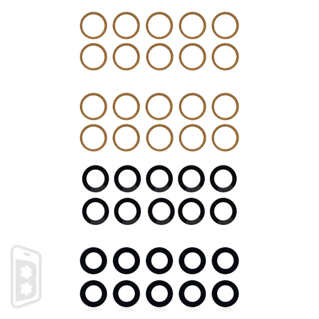 Back Camera Lens (Glass Only) With Adhesive Compatible For iPhone 13 / 13 Mini (2 Piece Set) (10 Pack)