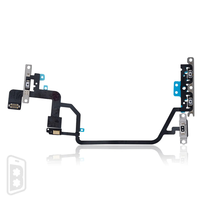 Power And Volume Button Flex Cable With Microphone Compatible For iPhone XR