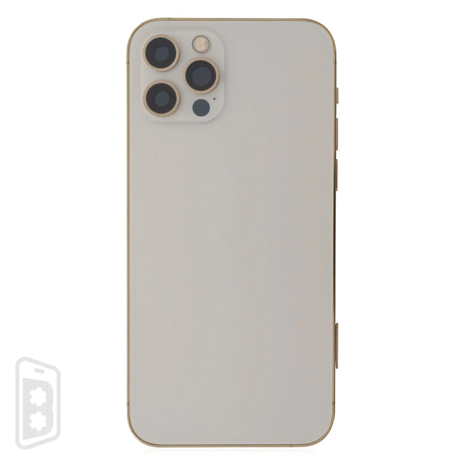 Back Housing W/ Small Components Pre-Installed Compatible For iPhone 12 Pro Max (US Version) (No Logo)