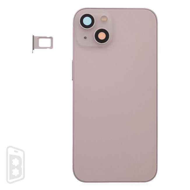 Back Housing W/ Small Components Pre-Installed Compatible For iPhone 13 (US Version) (No Logo)