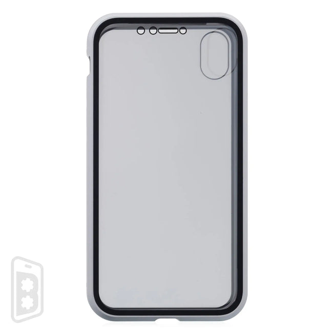 Metallic Magnet Privacy Tempered Glass - iPhone X Series