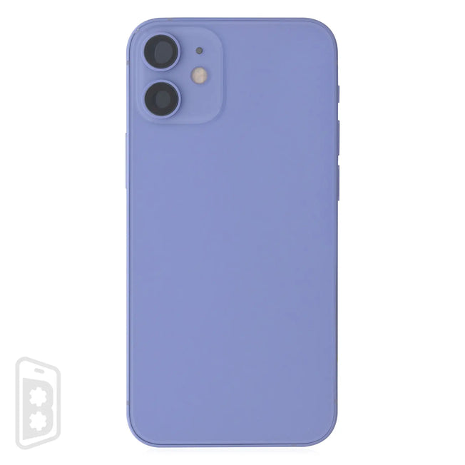 Back Housing W/ Small Components Pre-Installed Compatible For iPhone 12 Mini (US Version) (No Logo)