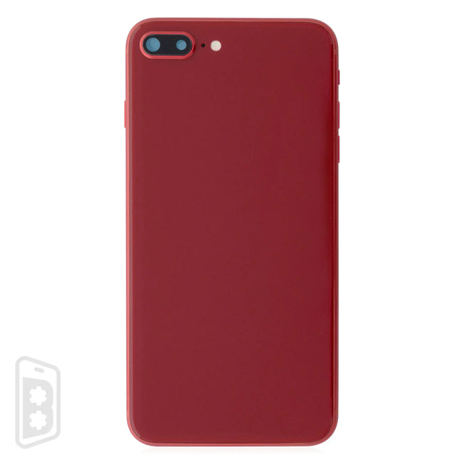 Back Housing W/ Small Components Pre-Installed Compatible For iPhone 8 Plus (No Logo)
