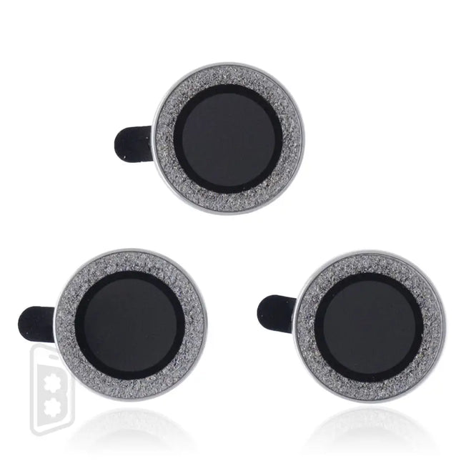 GlitterGlow Lens Shield Compatible For iPhone 15 Pro / 15 Pro Max (3 pieces set)