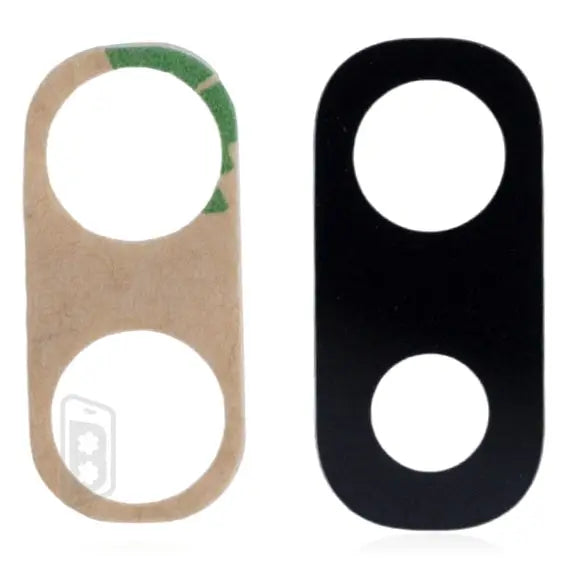 Back Camera Lens (Glass Only) With Adhesive Compatible For Samsung Galaxy A20 5G (A205 / 2021) (2 Piece Set)