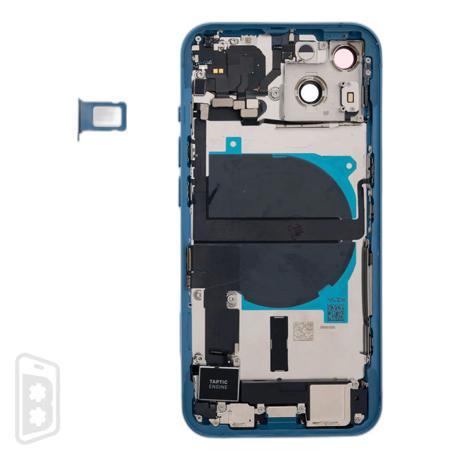 Back Housing W/ Small Components Pre-Installed Compatible For iPhone 13 (US Version) (No Logo)