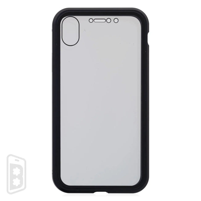 Metallic Magnet Privacy Tempered Glass - iPhone X Series