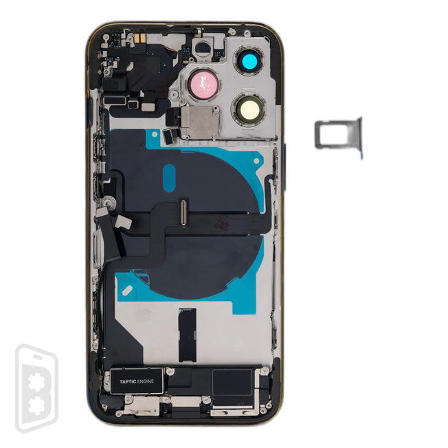 Back Housing W/ Small Components Pre-Installed Compatible For iPhone 13 Pro (US Version) (No Logo)