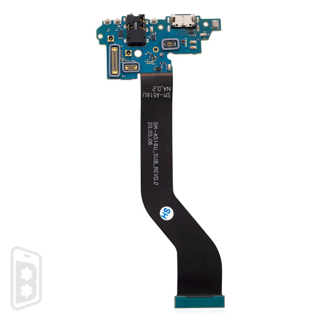 Charging Port With Headphone Jack Compatible For Samsung Galaxy A51 5G (A516 / 2020) (North American Version, Flex
