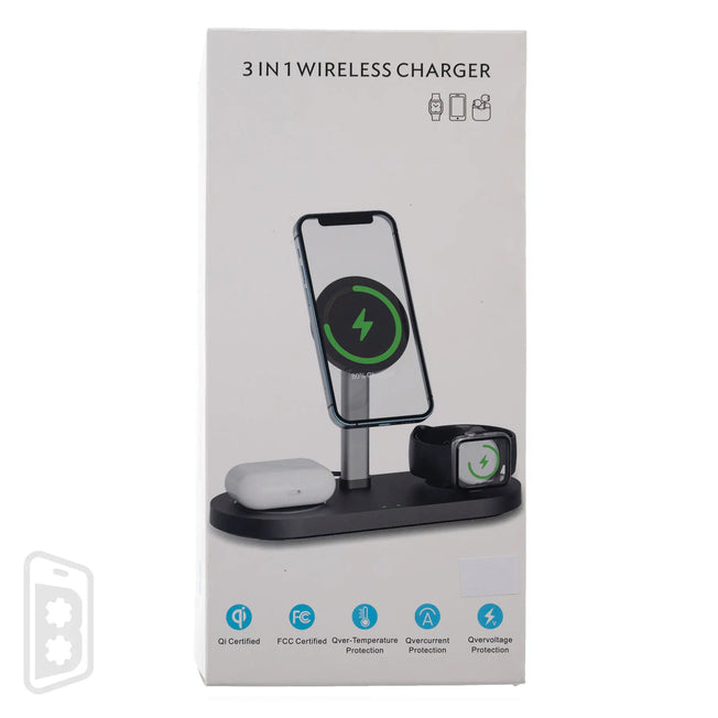 3 in 1 Multifunction Magnetic Wireless Charger Stand for iPhone/AirPods/iWatch