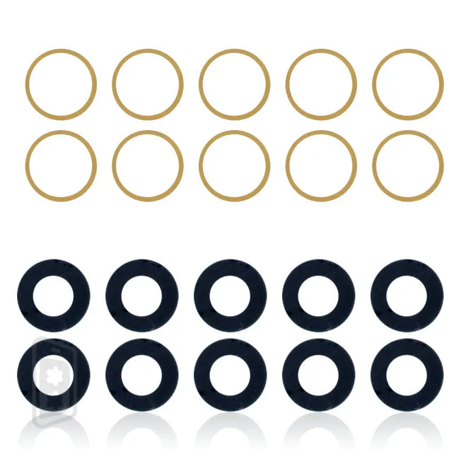 Back Camera Lens (Glass Only) With Adhesive Compatible For iPhone XR (10 Pack)