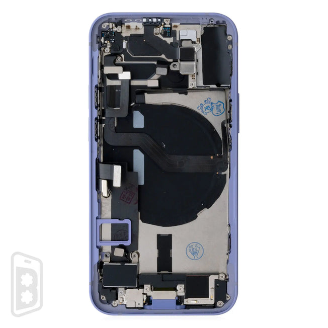 Back Housing W/ Small Components Pre-Installed Compatible For iPhone 12 Mini (US Version) (No Logo)
