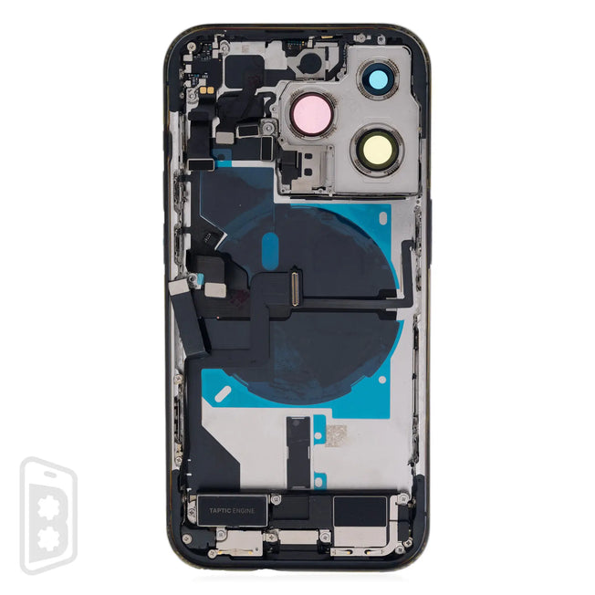 Back Housing W/ Small Pre-Installed Compatible For iPhone 14 Pro (US Version) (No Logo)