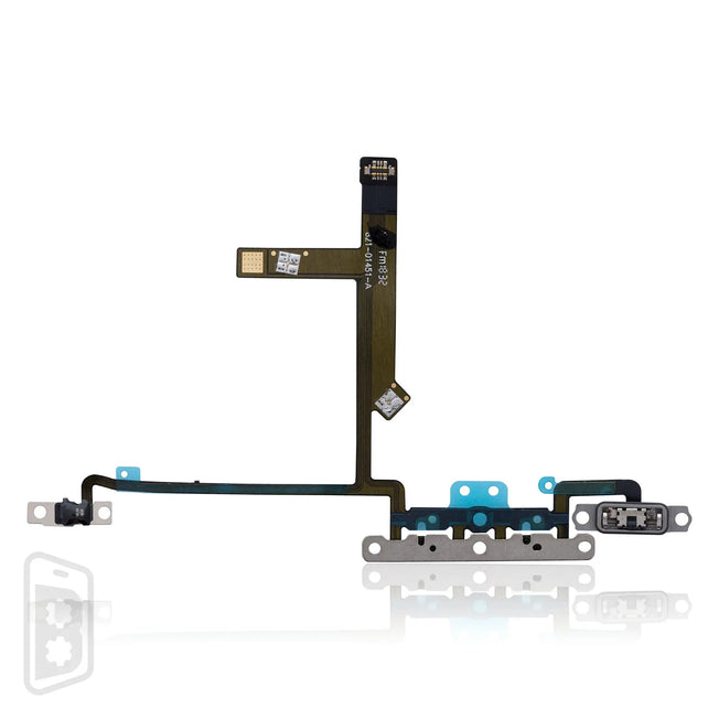Volume Button Flex Cable With Metal Bracket Compatible For iPhone XS