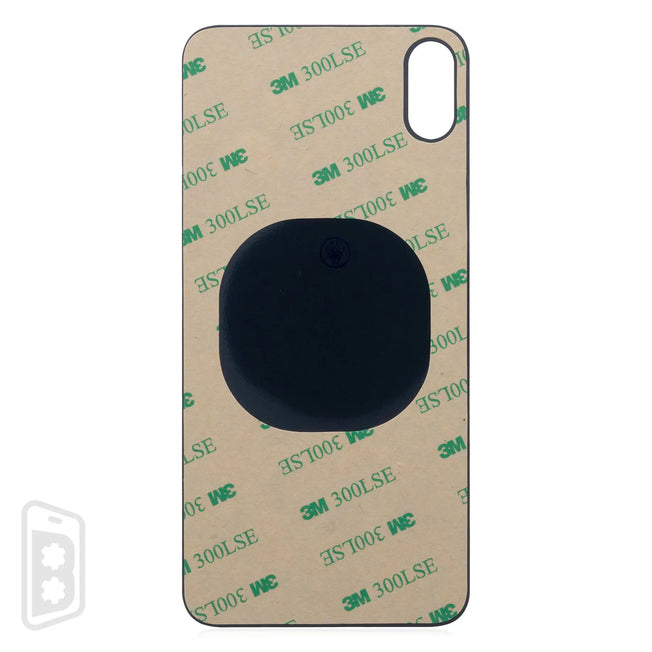 Back Glass With 3M Adhesive Compatible For iPhone XS Max (No Logo / Large Camera Hole)