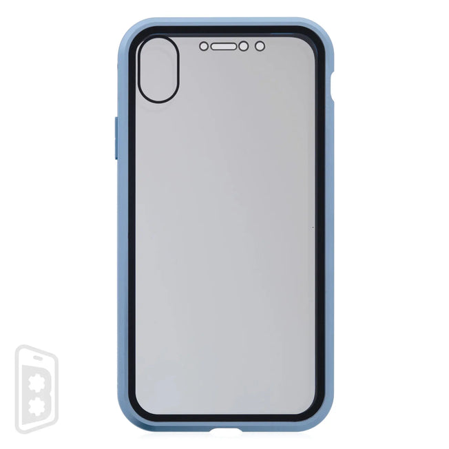 Metallic Magnet Privacy Tempered Glass - iPhone X Series