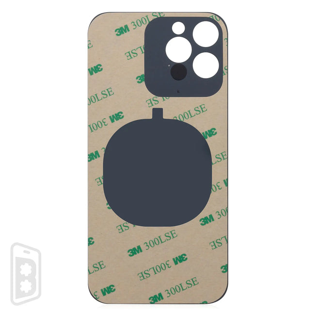 Back Glass With 3M Adhesive Compatible For iPhone 12 Pro (No Logo / Large Camera Hole)