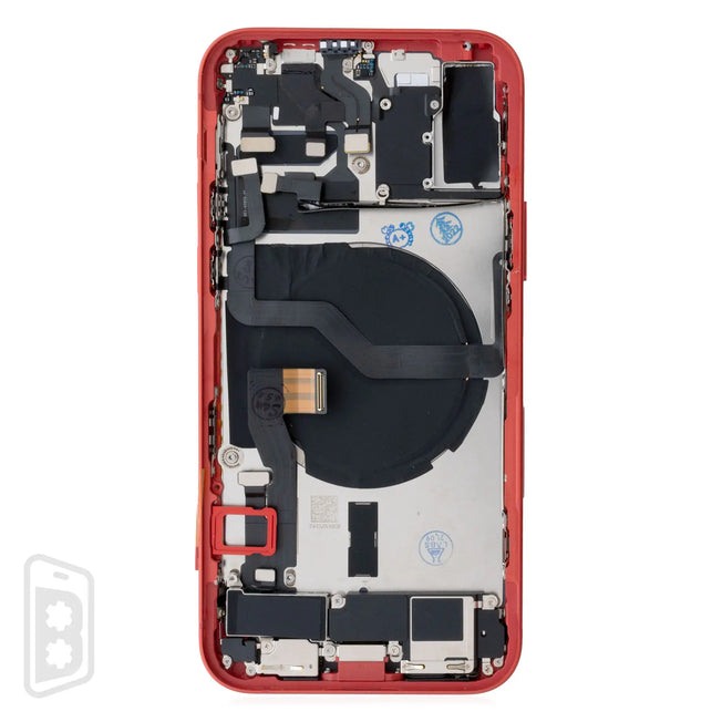 Back Housing W/ Small Components Pre-Installed Compatible For iPhone 12 (US Version) (No Logo)