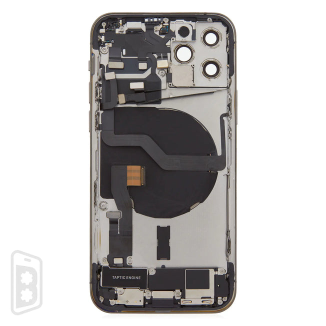 Back Housing W/ Small Components Pre-Installed Compatible For iPhone 12 Pro (US Version) (No Logo)
