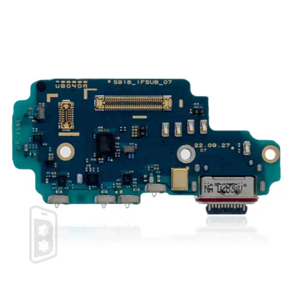 Charging Port Board With Sim Card Reader Compatible For Samsung Galaxy S23 Ultra 5G (S918U) (North American Version)