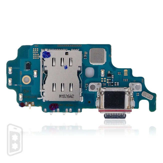 Charging Port Board With Sim Card Reader Compatible For Samsung Galaxy S21 Ultra (G998U) (US Version)