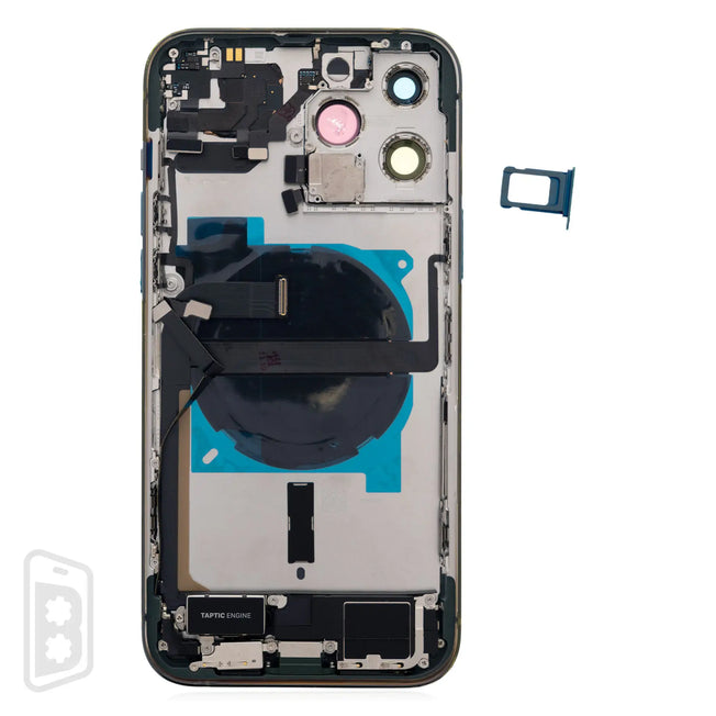 Back Housing W/ Small Components Pre-Installed Compatible For iPhone 13 Pro Max (US Version) (No Logo)
