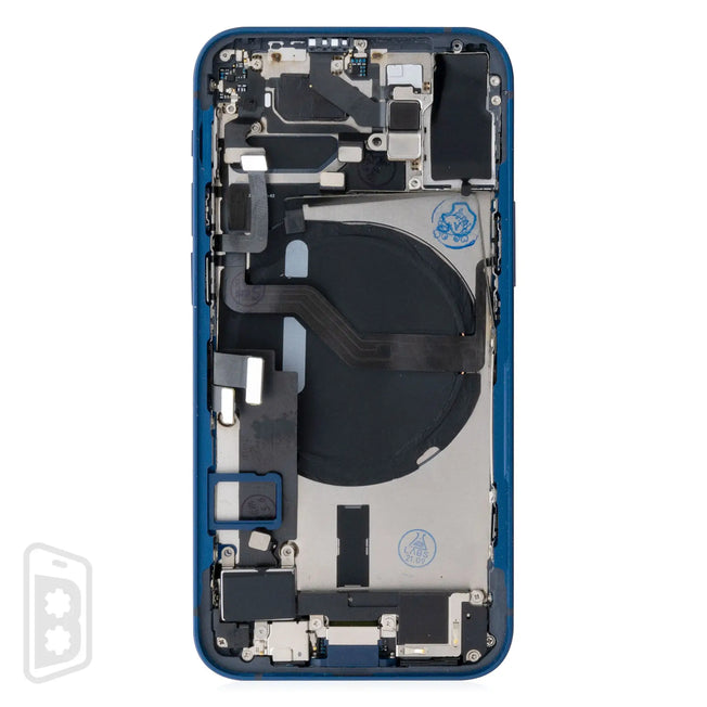 Back Housing W/ Small Components Pre-Installed Compatible For iPhone 12 Mini (US Version) (No Logo)