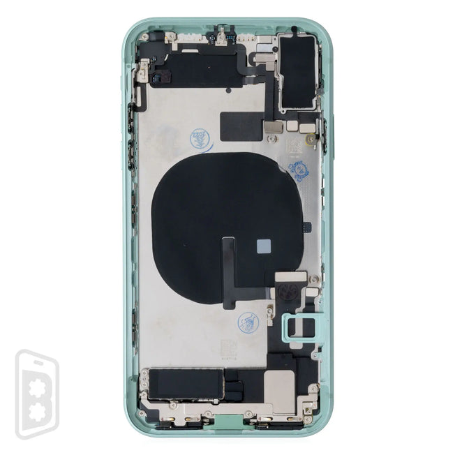 Back Housing W/ Small Components Pre-Installed Compatible For iPhone 11 (No Logo)