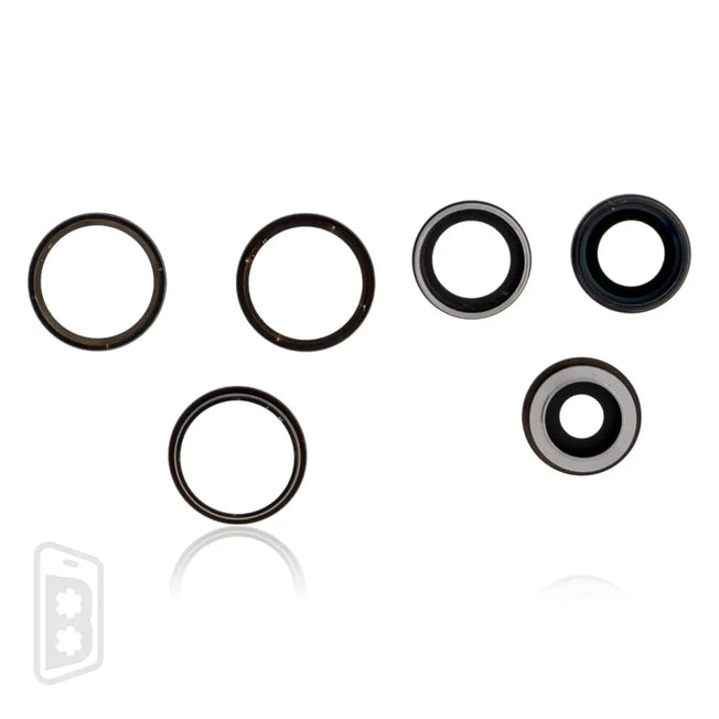 Back Camera Lens With Bracket & Bezel Compatible For iPhone 14 Pro / 14 Pro Max (3 Piece Set)