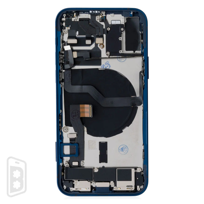Back Housing W/ Small Components Pre-Installed Compatible For iPhone 12 (US Version) (No Logo)
