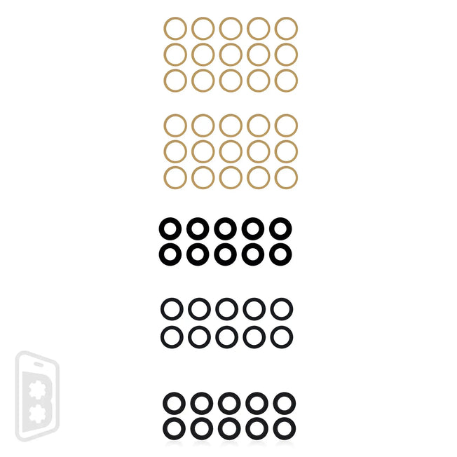 Back Camera Lens (Glass Only) With Adhesive Compatible For iPhone 12 Pro Max (3 Piece Set) (10 Pack)