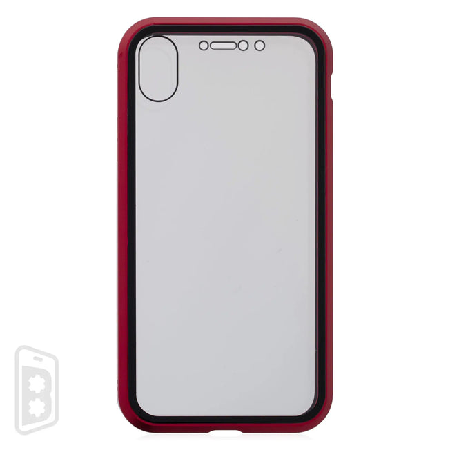 Metallic Magnet Privacy Tempered Glass - iPhone X Series