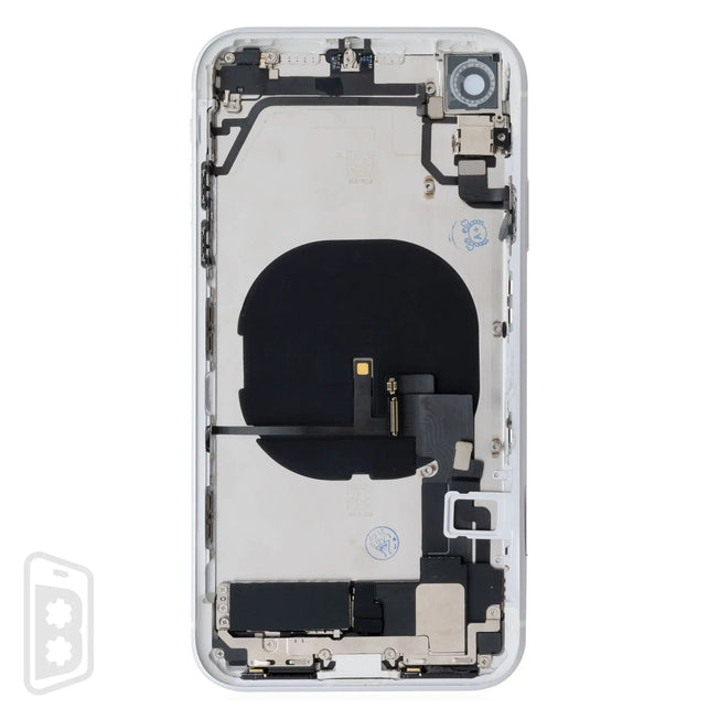 Back Housing W/ Small Components Pre-Installed Compatible For iPhone XR (No Logo)