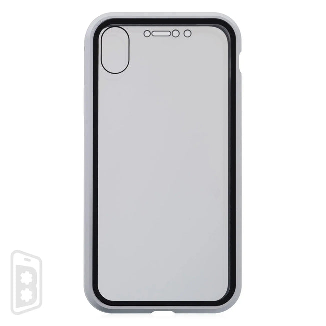 Metallic Magnet Privacy Tempered Glass - iPhone X Series