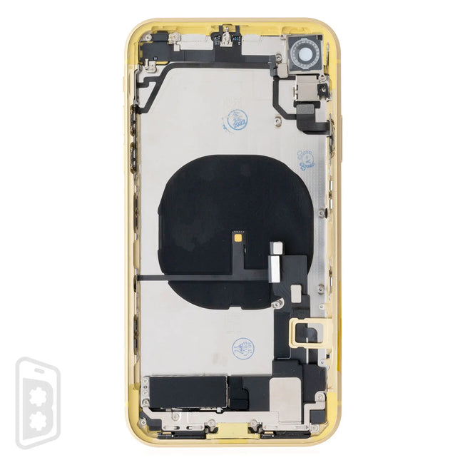 Back Housing W/ Small Components Pre-Installed Compatible For iPhone XR (No Logo)
