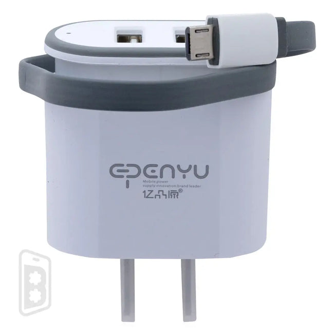 Epenyu - Home Charger - Dual USB Type A Adapter + Micro USB Cable