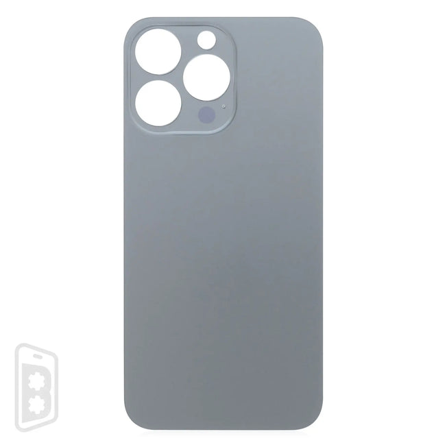 Back Glass With 3M Adhesive Compatible For iPhone 13 Pro (No Logo / Large Camera Hole)